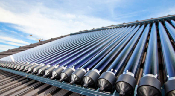 Solar Roof Heating Hot Water Installation